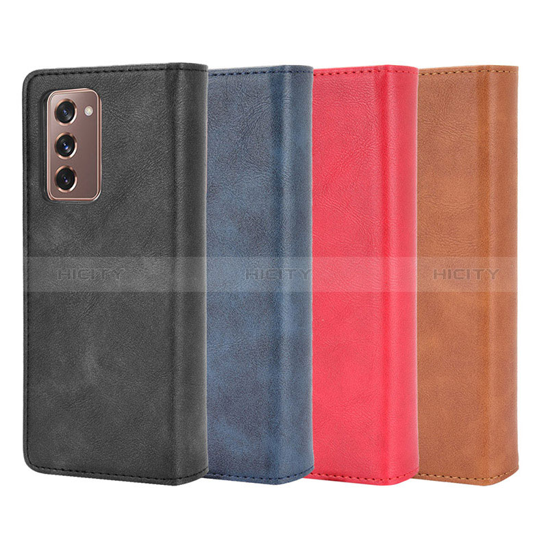 Funda de Cuero Cartera con Soporte Carcasa BY4 para Samsung Galaxy Z Fold2 5G