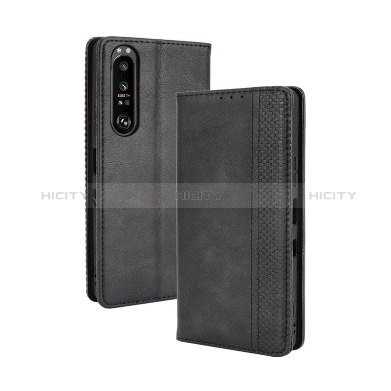 Funda de Cuero Cartera con Soporte Carcasa BY4 para Sony Xperia 1 III