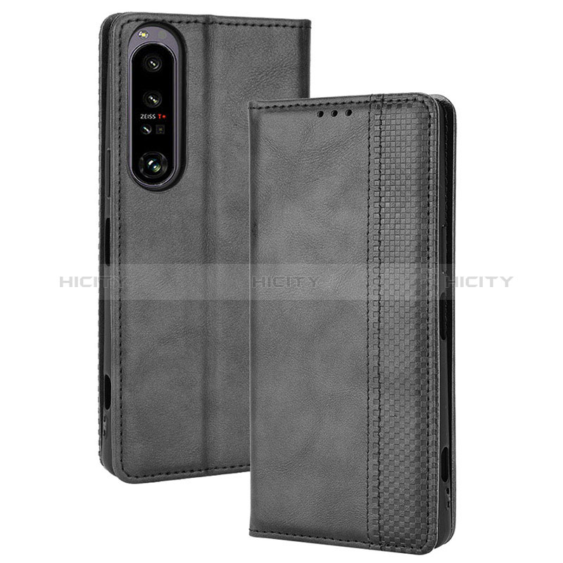 Funda de Cuero Cartera con Soporte Carcasa BY4 para Sony Xperia 1 IV