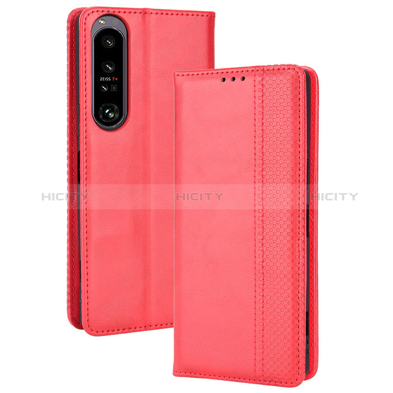 Funda de Cuero Cartera con Soporte Carcasa BY4 para Sony Xperia 1 IV