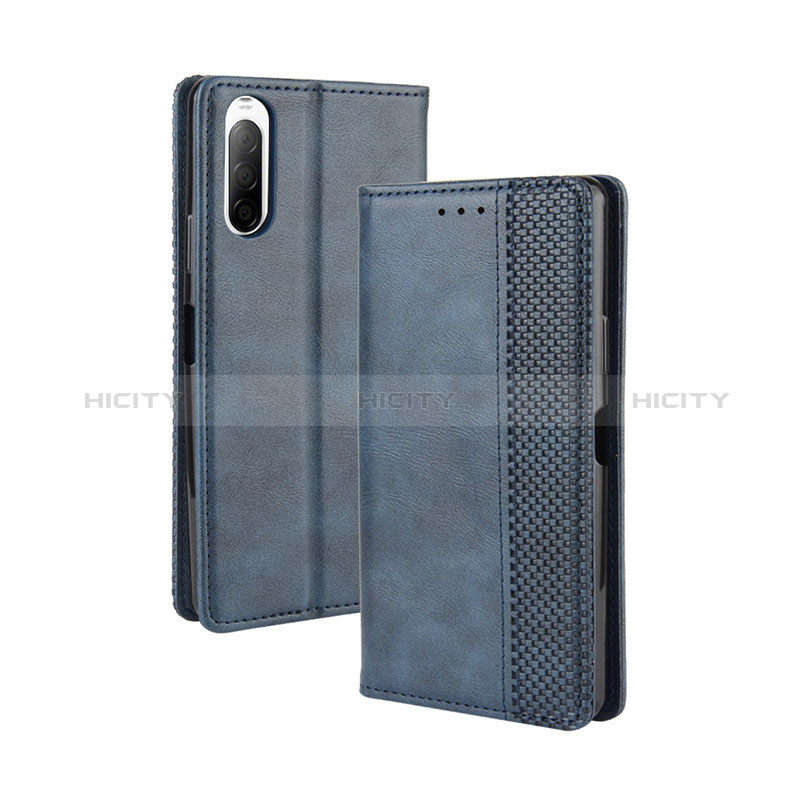 Funda de Cuero Cartera con Soporte Carcasa BY4 para Sony Xperia 10 II