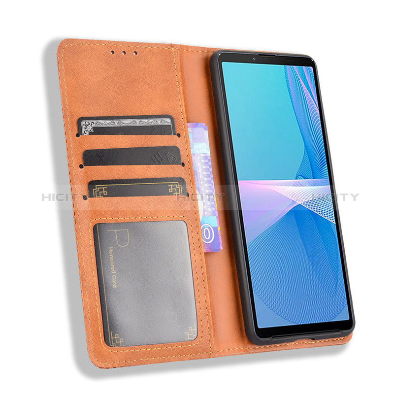 Funda de Cuero Cartera con Soporte Carcasa BY4 para Sony Xperia 10 III