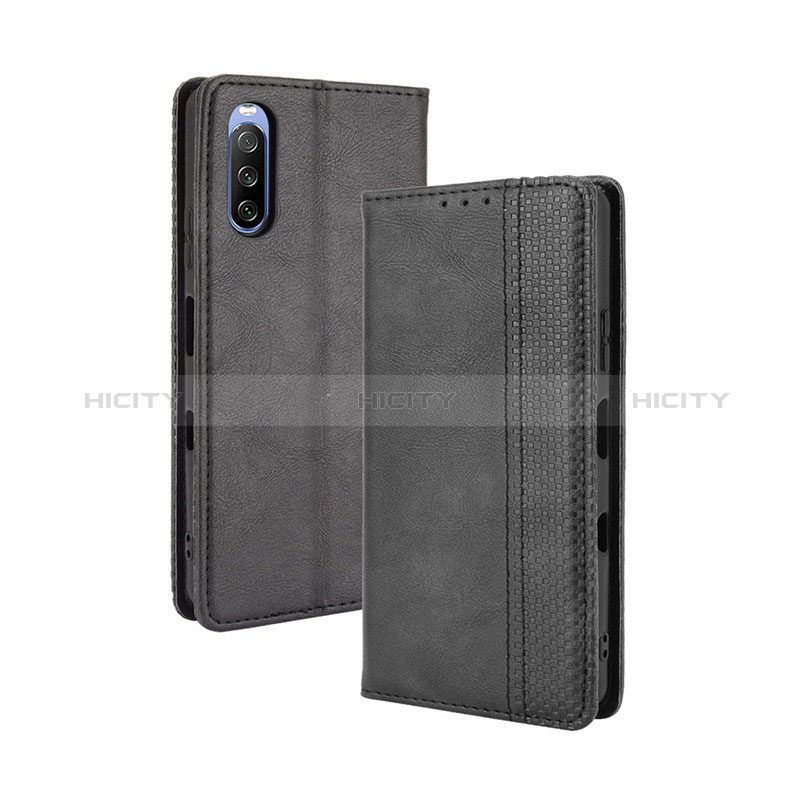 Funda de Cuero Cartera con Soporte Carcasa BY4 para Sony Xperia 10 III SO-52B