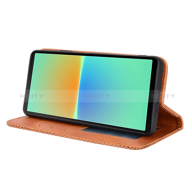 Funda de Cuero Cartera con Soporte Carcasa BY4 para Sony Xperia 10 IV SOG07