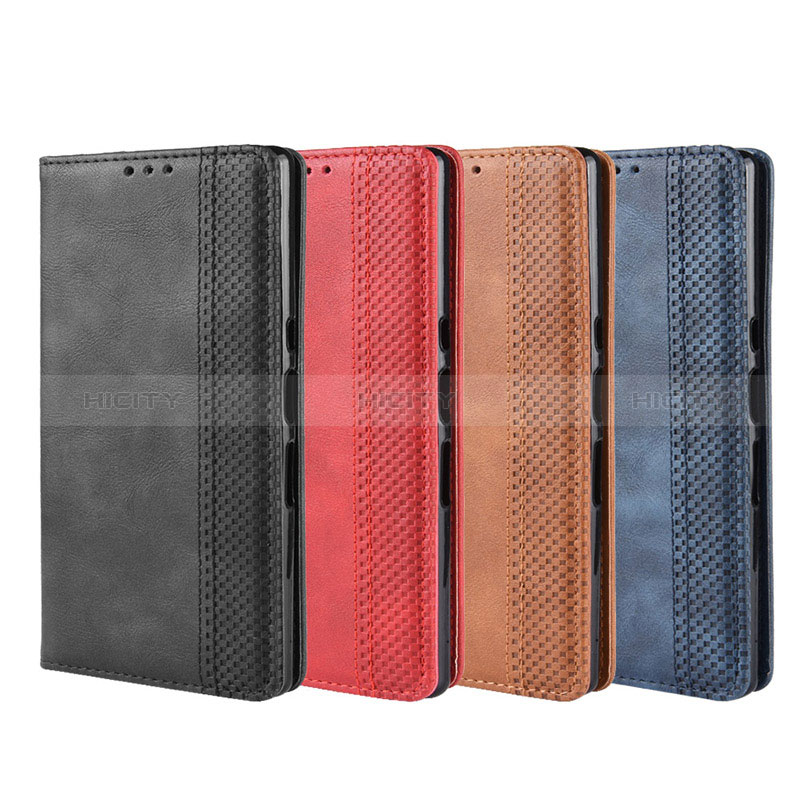 Funda de Cuero Cartera con Soporte Carcasa BY4 para Sony Xperia 10 Plus