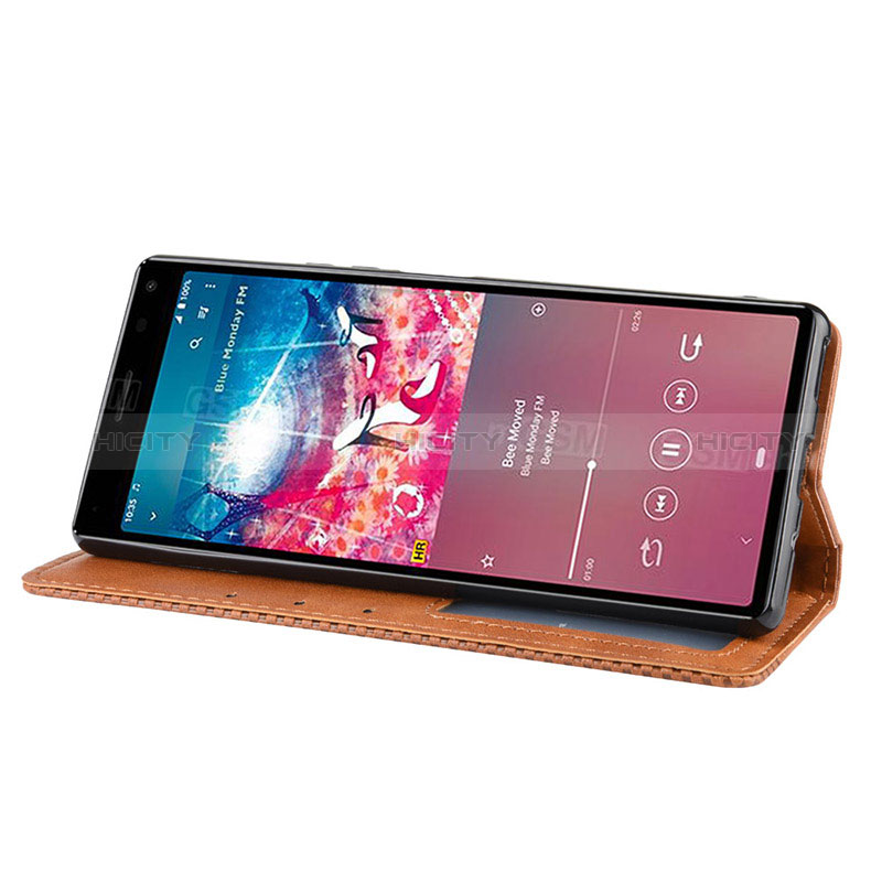 Funda de Cuero Cartera con Soporte Carcasa BY4 para Sony Xperia 8 Lite