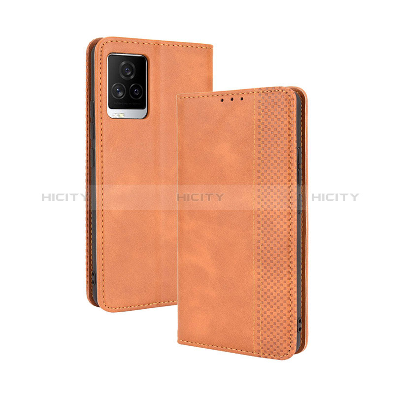 Funda de Cuero Cartera con Soporte Carcasa BY4 para Vivo iQOO 7 Legend 5G