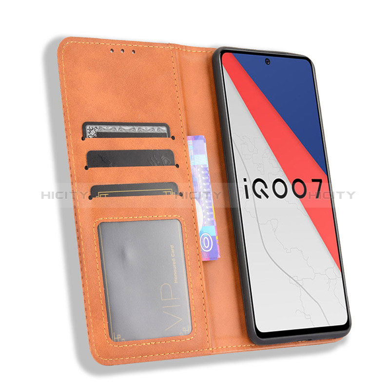 Funda de Cuero Cartera con Soporte Carcasa BY4 para Vivo iQOO 7 Legend 5G