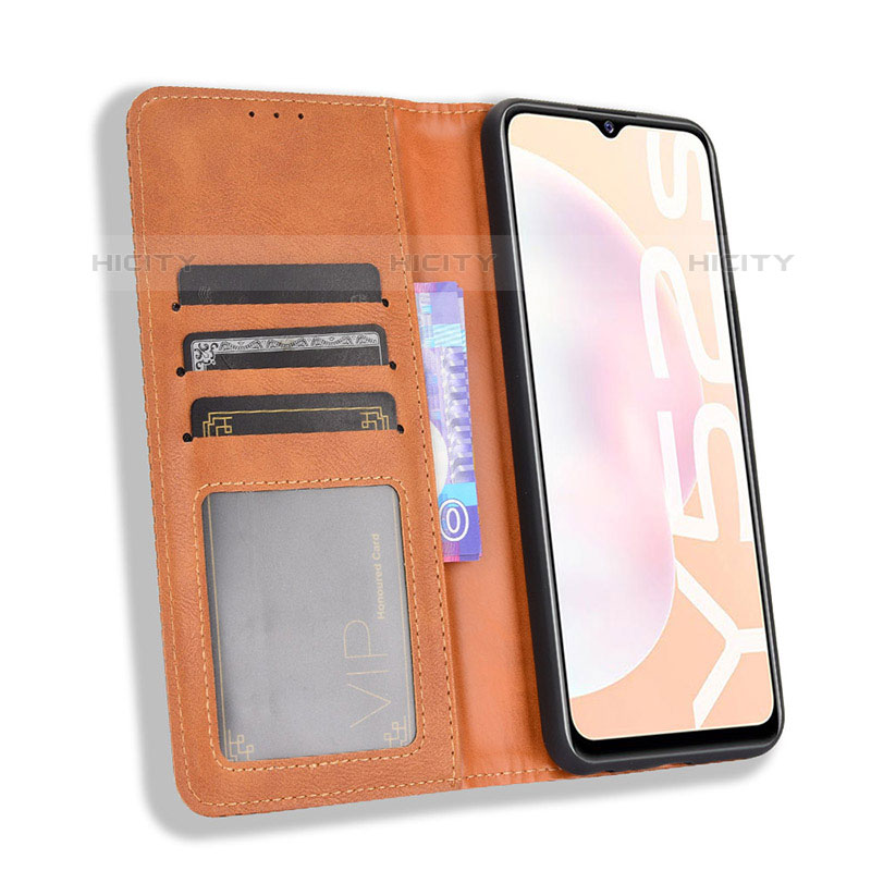 Funda de Cuero Cartera con Soporte Carcasa BY4 para Vivo iQOO U3 5G