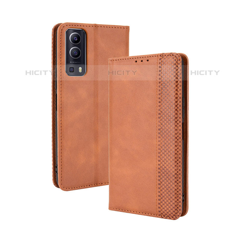 Funda de Cuero Cartera con Soporte Carcasa BY4 para Vivo iQOO Z3 5G Marron