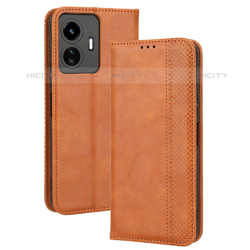 Funda de Cuero Cartera con Soporte Carcasa BY4 para Vivo iQOO Z6 Lite 5G