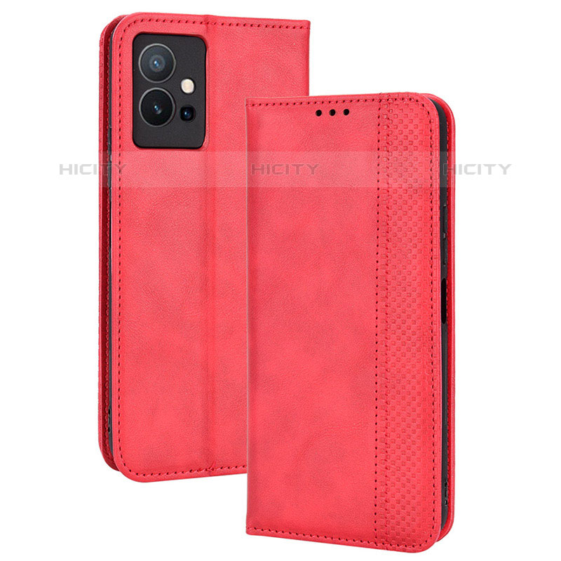 Funda de Cuero Cartera con Soporte Carcasa BY4 para Vivo T1 5G India