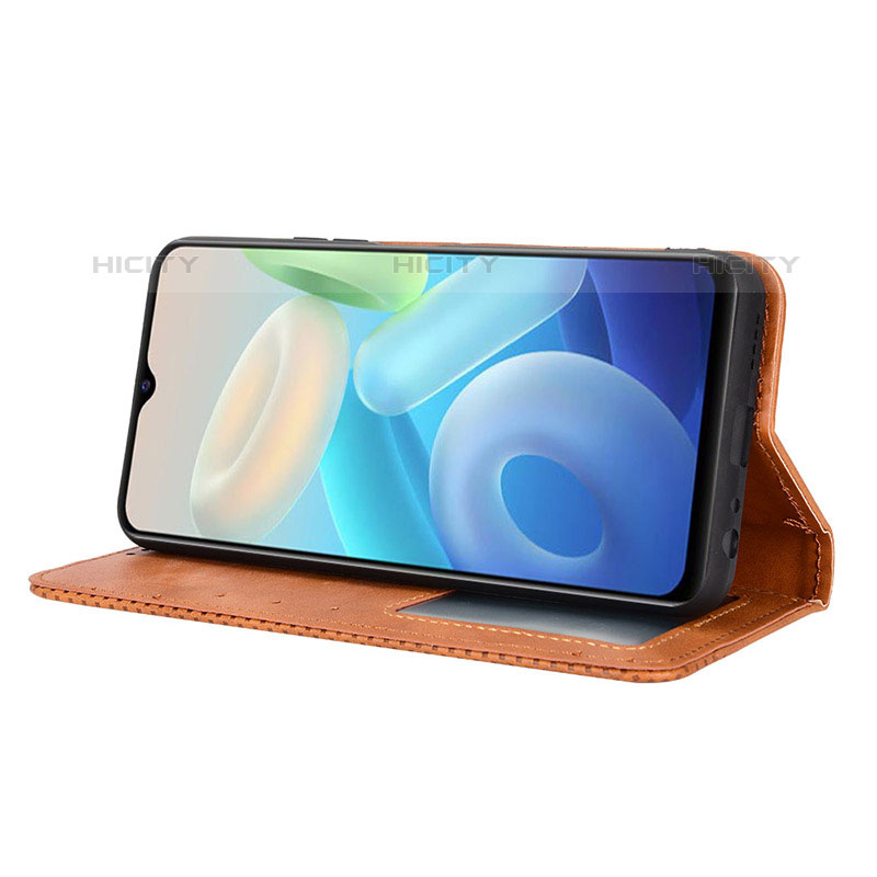 Funda de Cuero Cartera con Soporte Carcasa BY4 para Vivo T1 5G India