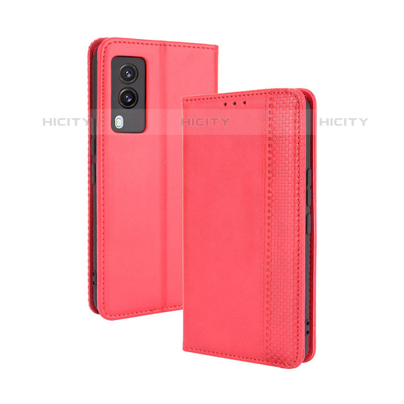 Funda de Cuero Cartera con Soporte Carcasa BY4 para Vivo V21e 5G