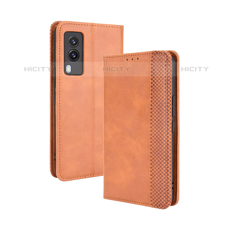 Funda de Cuero Cartera con Soporte Carcasa BY4 para Vivo V21e 5G