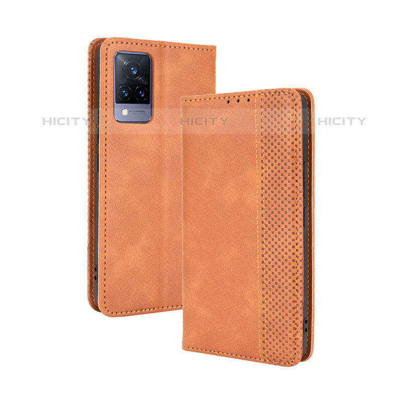 Funda de Cuero Cartera con Soporte Carcasa BY4 para Vivo V21s 5G