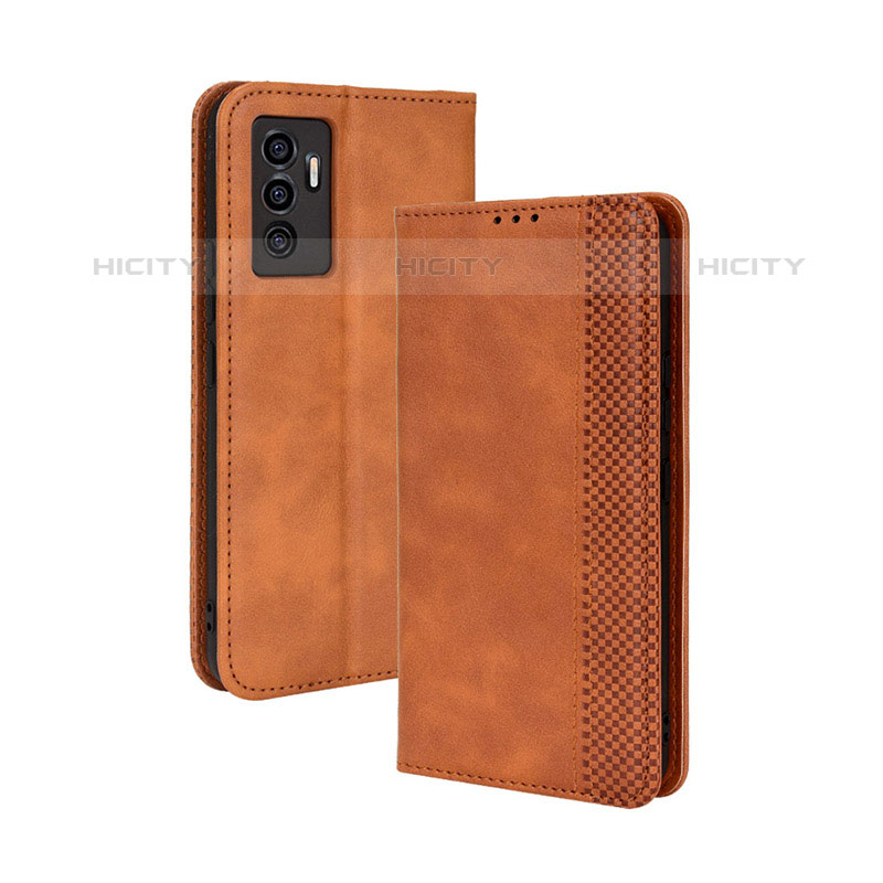 Funda de Cuero Cartera con Soporte Carcasa BY4 para Vivo V23e 5G