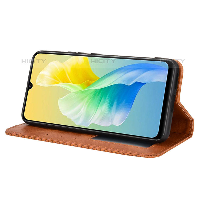 Funda de Cuero Cartera con Soporte Carcasa BY4 para Vivo V23e 5G