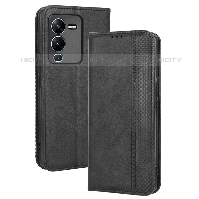 Funda de Cuero Cartera con Soporte Carcasa BY4 para Vivo V25 Pro 5G