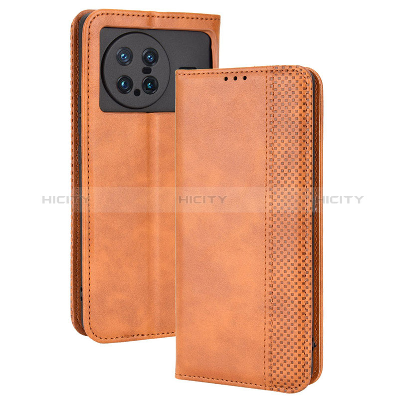 Funda de Cuero Cartera con Soporte Carcasa BY4 para Vivo X Note