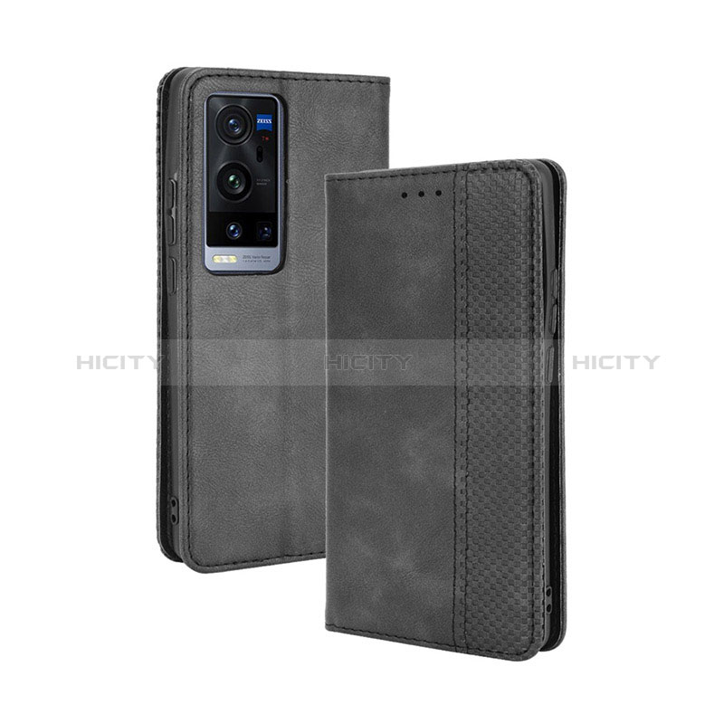 Funda de Cuero Cartera con Soporte Carcasa BY4 para Vivo X60 Pro+ Plus 5G