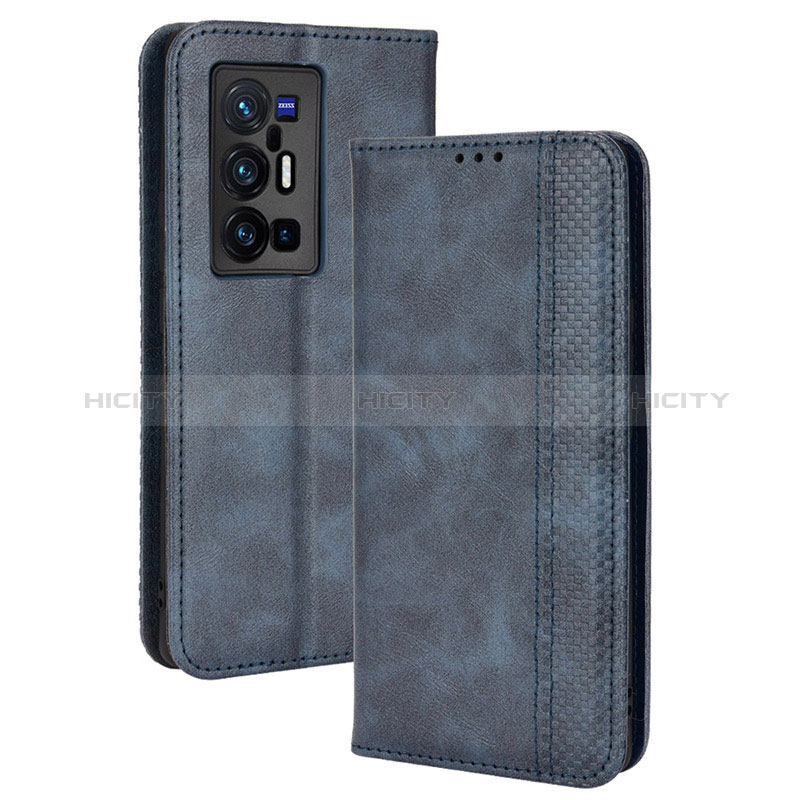 Funda de Cuero Cartera con Soporte Carcasa BY4 para Vivo X70 Pro+ Plus 5G