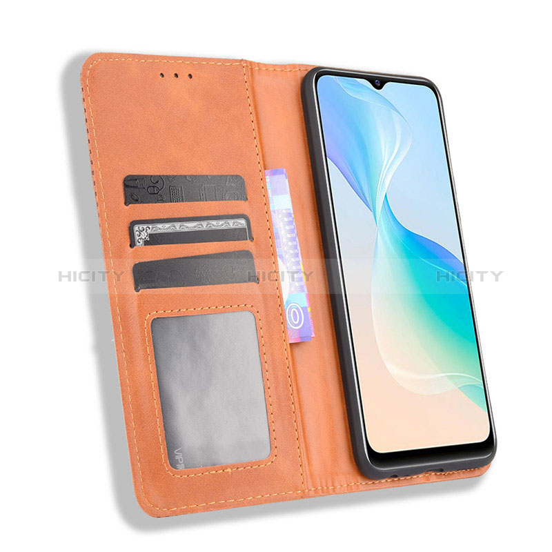 Funda de Cuero Cartera con Soporte Carcasa BY4 para Vivo Y32 4G