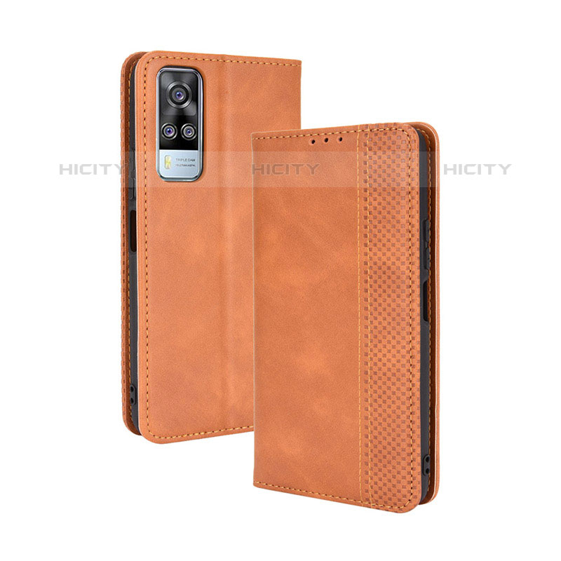 Funda de Cuero Cartera con Soporte Carcasa BY4 para Vivo Y51A