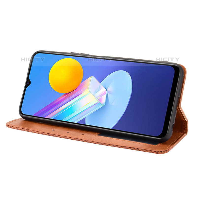 Funda de Cuero Cartera con Soporte Carcasa BY4 para Vivo Y52 5G