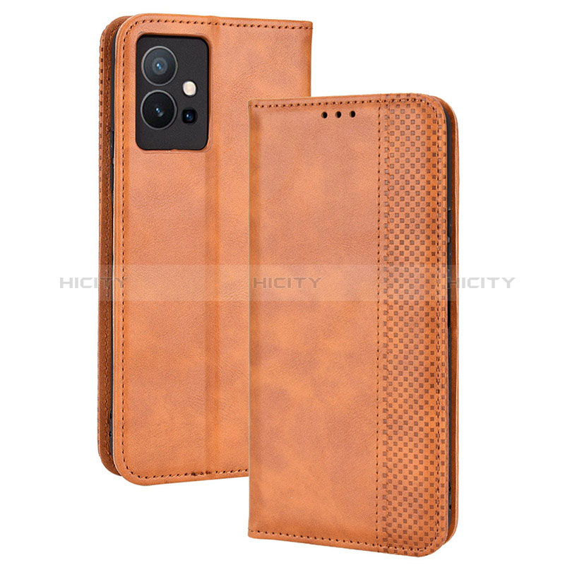 Funda de Cuero Cartera con Soporte Carcasa BY4 para Vivo Y55s 5G