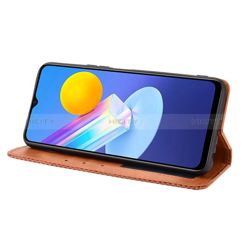 Funda de Cuero Cartera con Soporte Carcasa BY4 para Vivo Y72 5G