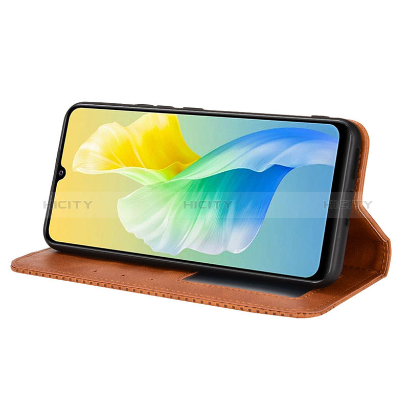 Funda de Cuero Cartera con Soporte Carcasa BY4 para Vivo Y75 4G