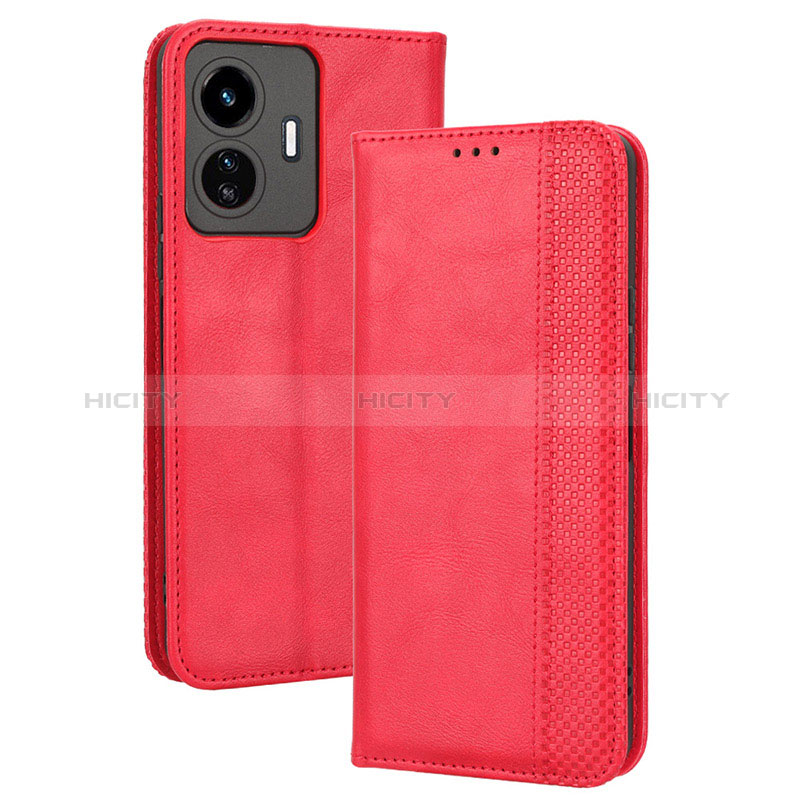 Funda de Cuero Cartera con Soporte Carcasa BY4 para Vivo Y77 5G