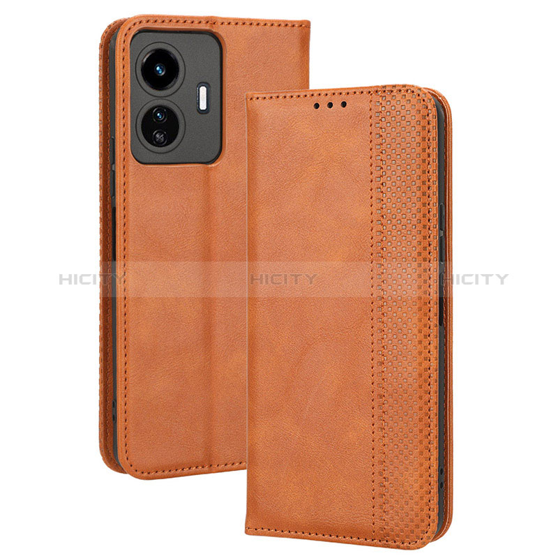 Funda de Cuero Cartera con Soporte Carcasa BY4 para Vivo Y77 5G