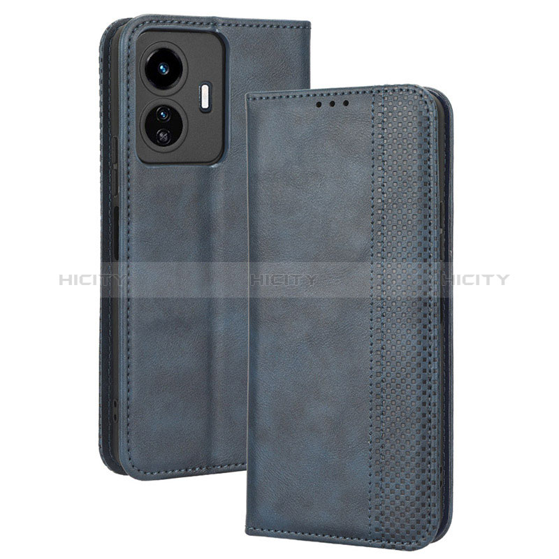 Funda de Cuero Cartera con Soporte Carcasa BY4 para Vivo Y77e t1