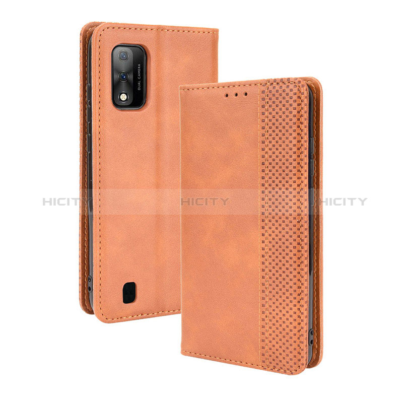 Funda de Cuero Cartera con Soporte Carcasa BY4 para Wiko Ride 3