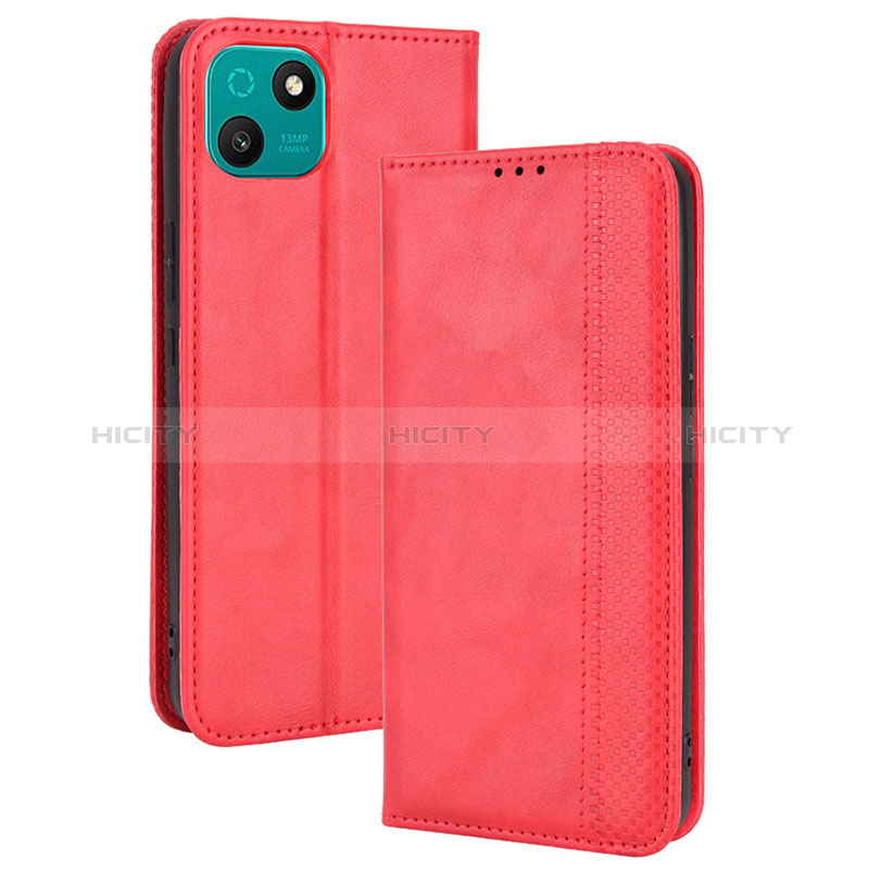 Funda de Cuero Cartera con Soporte Carcasa BY4 para Wiko T10