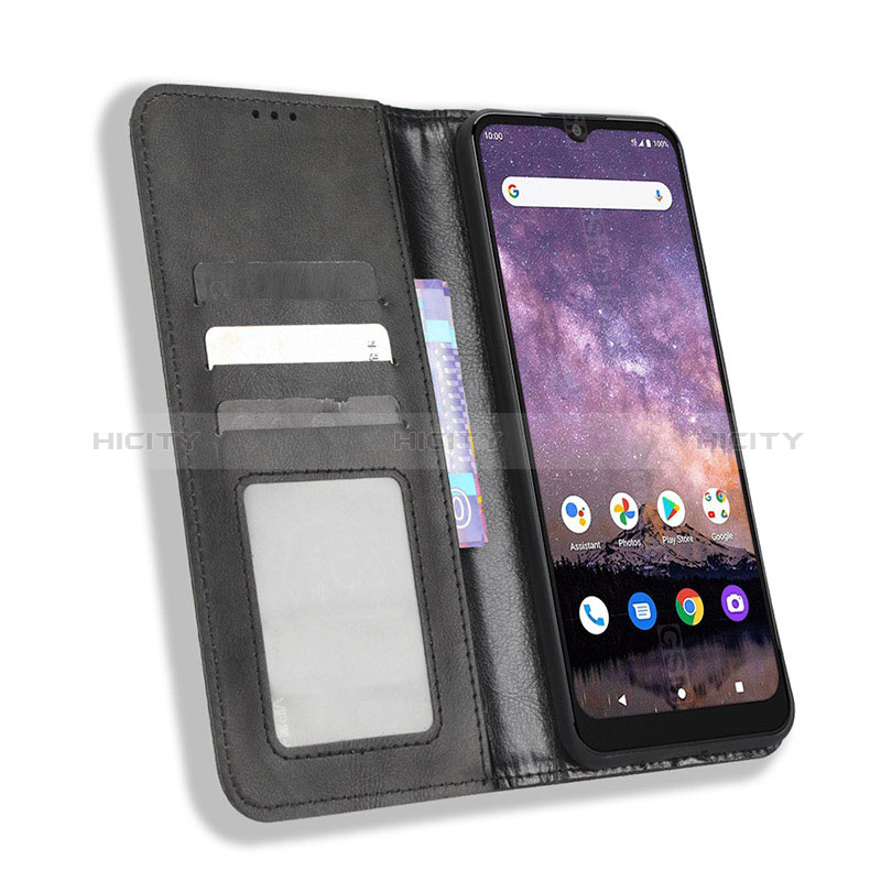 Funda de Cuero Cartera con Soporte Carcasa BY4 para Wiko Voix