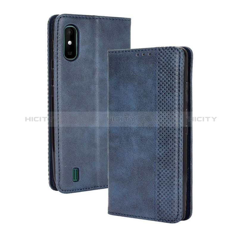 Funda de Cuero Cartera con Soporte Carcasa BY4 para Wiko Y81