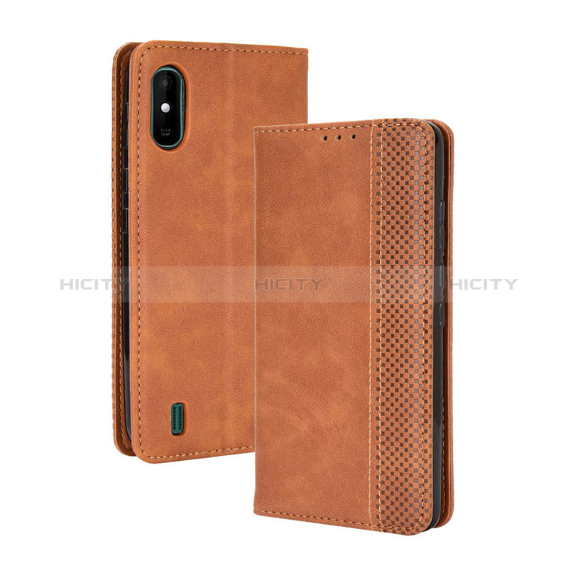 Funda de Cuero Cartera con Soporte Carcasa BY4 para Wiko Y81