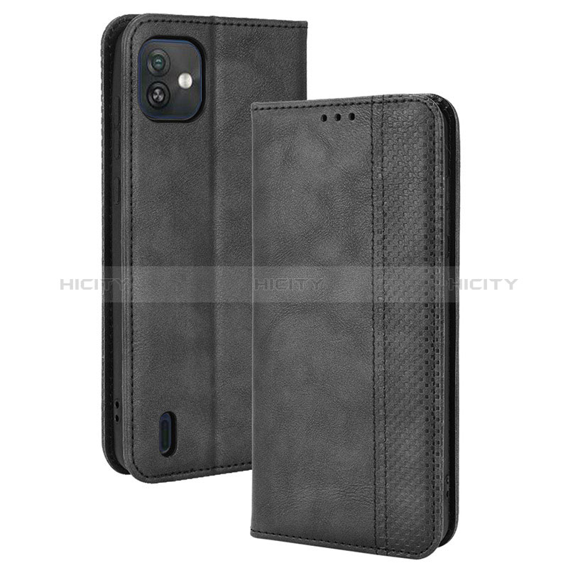 Funda de Cuero Cartera con Soporte Carcasa BY4 para Wiko Y82