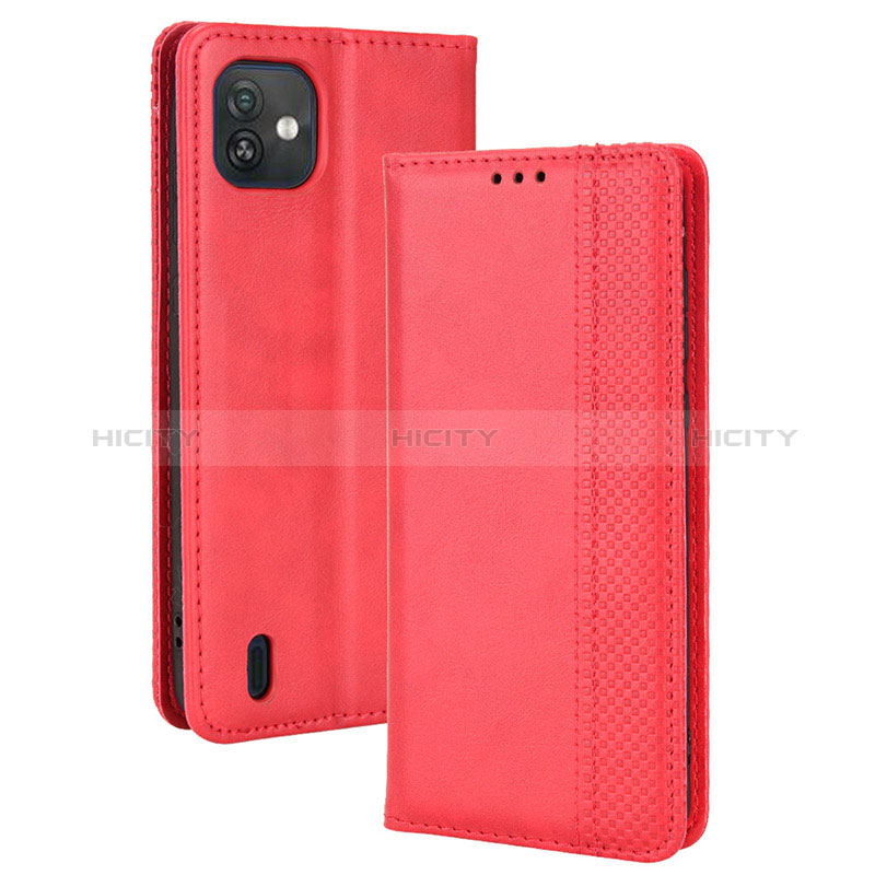 Funda de Cuero Cartera con Soporte Carcasa BY4 para Wiko Y82