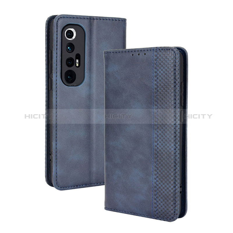 Funda de Cuero Cartera con Soporte Carcasa BY4 para Xiaomi Mi 10S 5G Azul