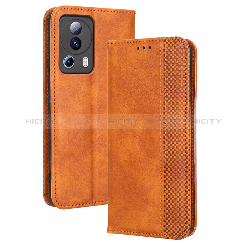 Funda de Cuero Cartera con Soporte Carcasa BY4 para Xiaomi Mi 12 Lite NE 5G Marron