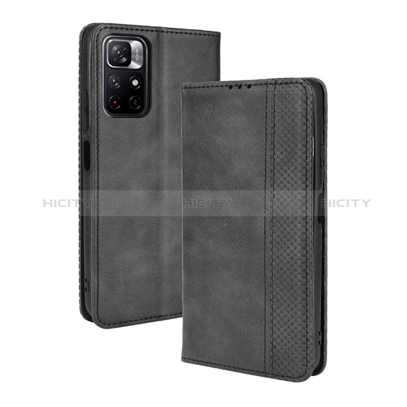 Funda de Cuero Cartera con Soporte Carcasa BY4 para Xiaomi Poco M4 Pro 5G