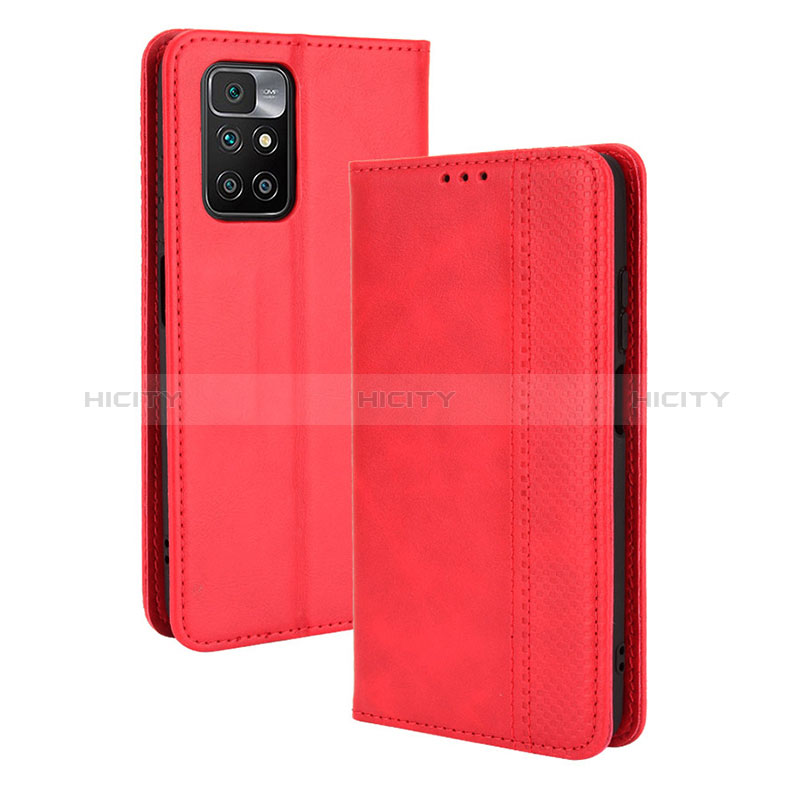 Funda de Cuero Cartera con Soporte Carcasa BY4 para Xiaomi Redmi 10 4G