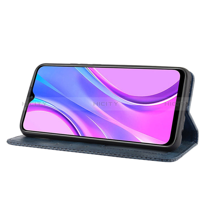 Funda de Cuero Cartera con Soporte Carcasa BY4 para Xiaomi Redmi 9