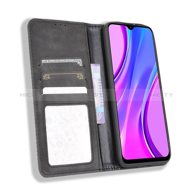 Funda de Cuero Cartera con Soporte Carcasa BY4 para Xiaomi Redmi 9C