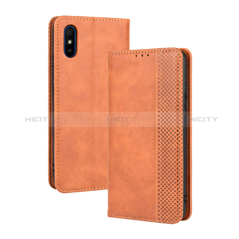 Funda de Cuero Cartera con Soporte Carcasa BY4 para Xiaomi Redmi 9i