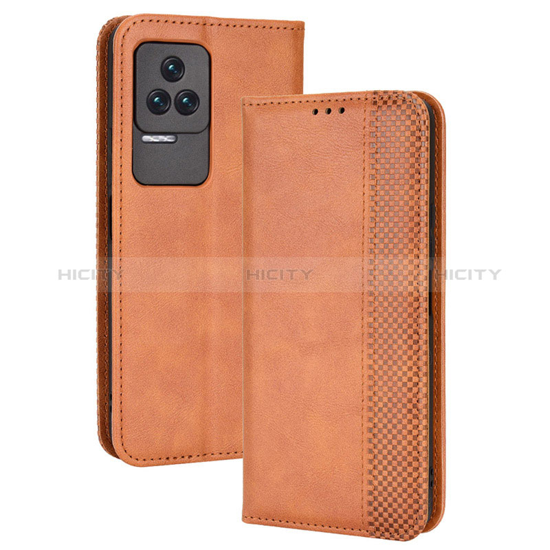 Funda de Cuero Cartera con Soporte Carcasa BY4 para Xiaomi Redmi K40S 5G